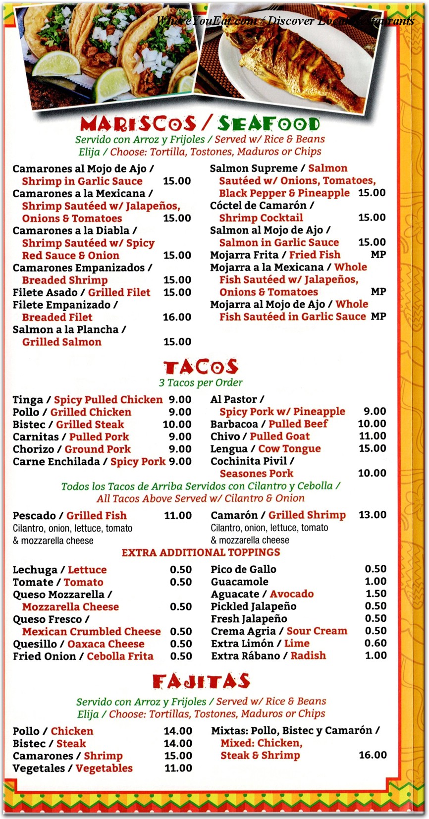 menu image
