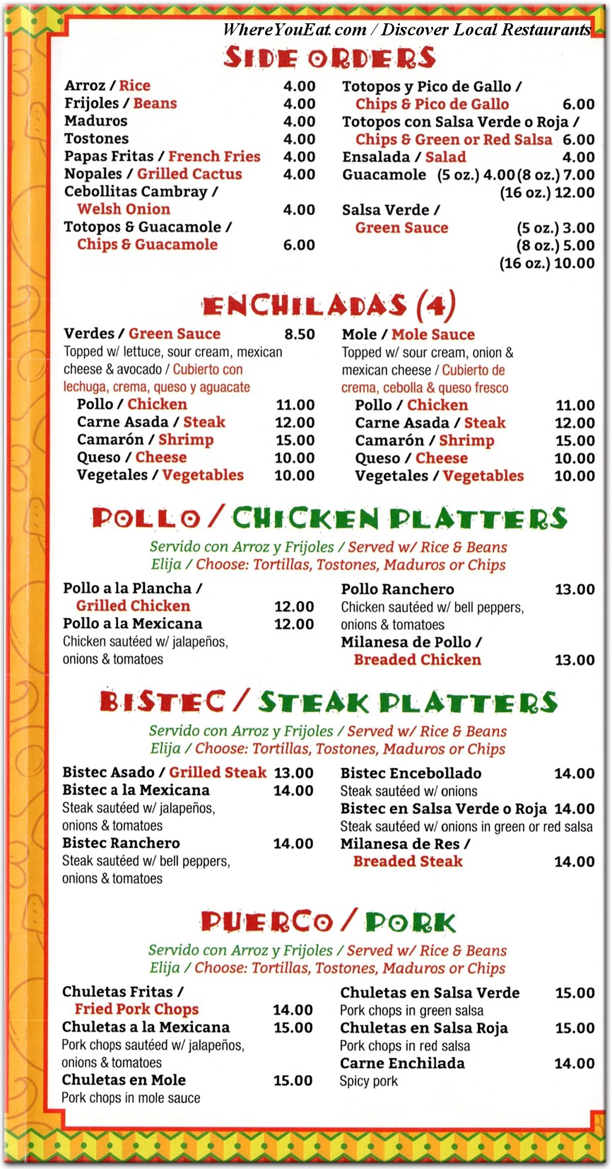menu image