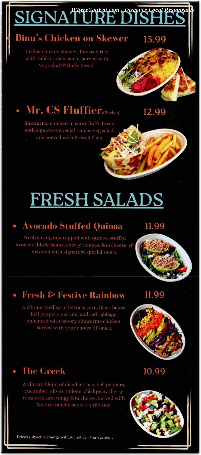 menu image