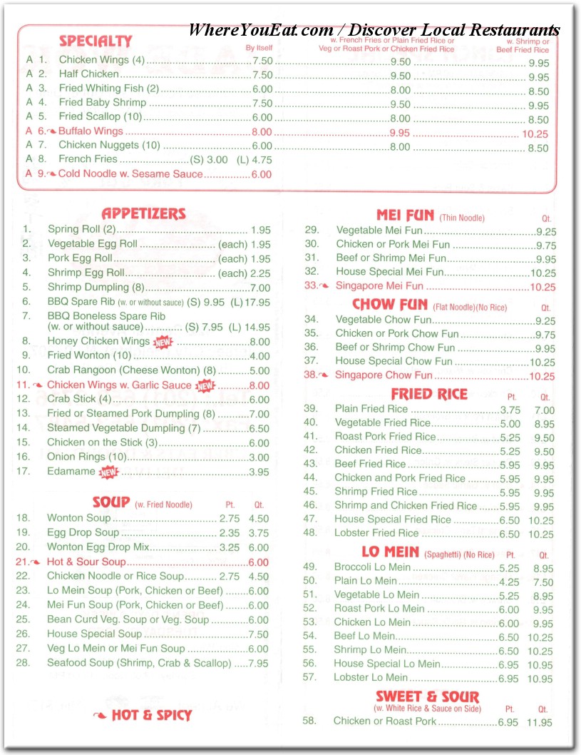 menu image