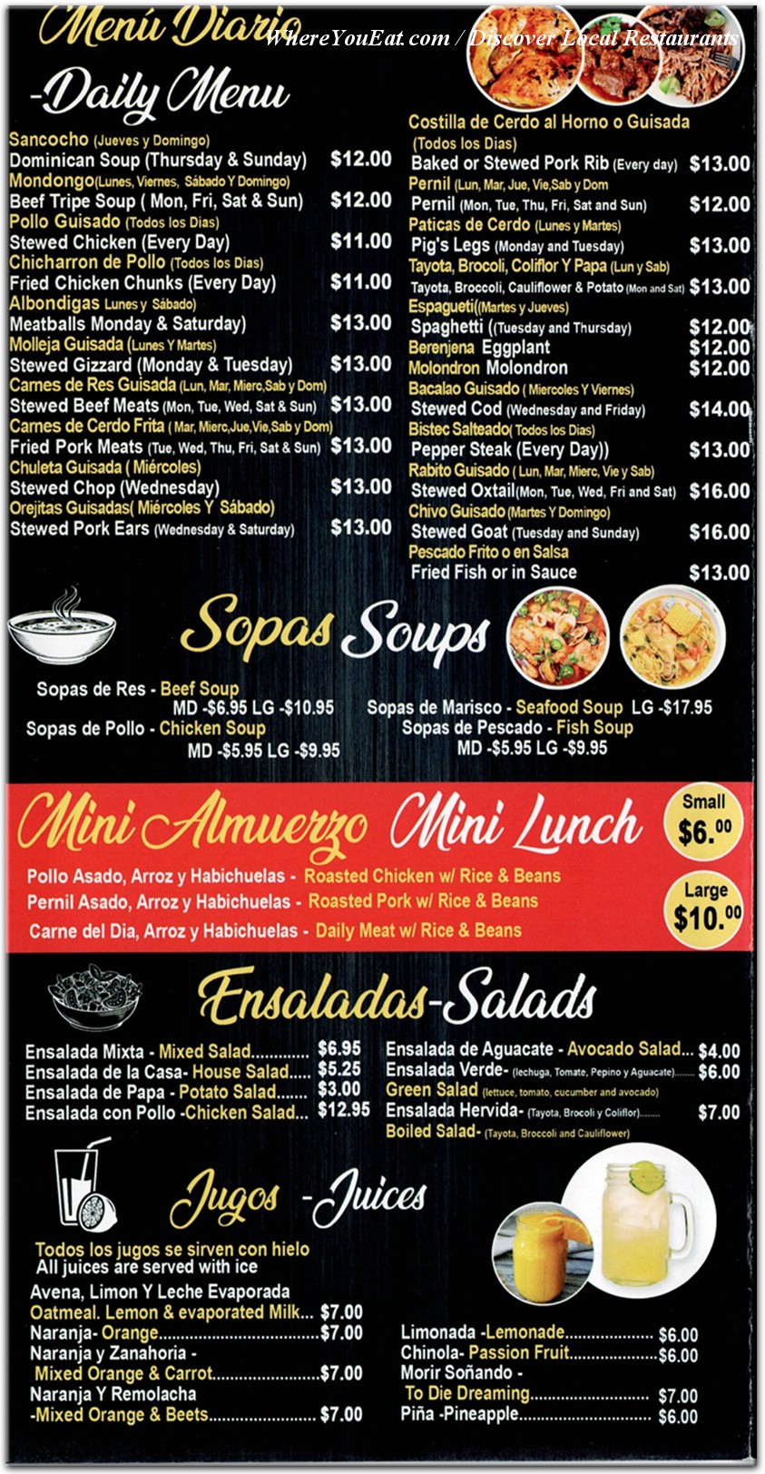menu image
