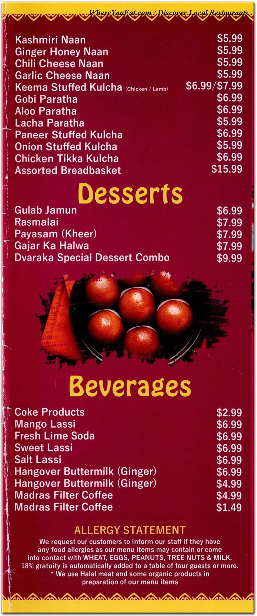 menu image