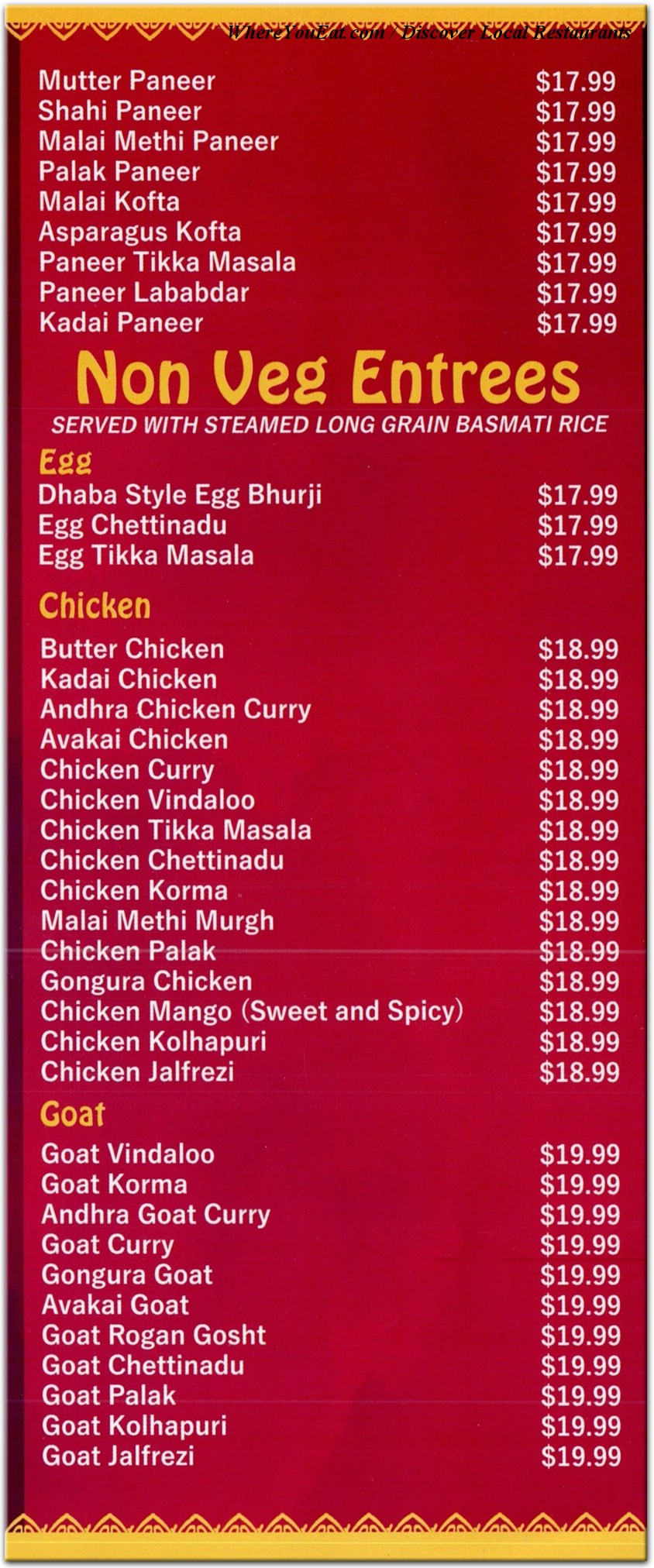 menu image
