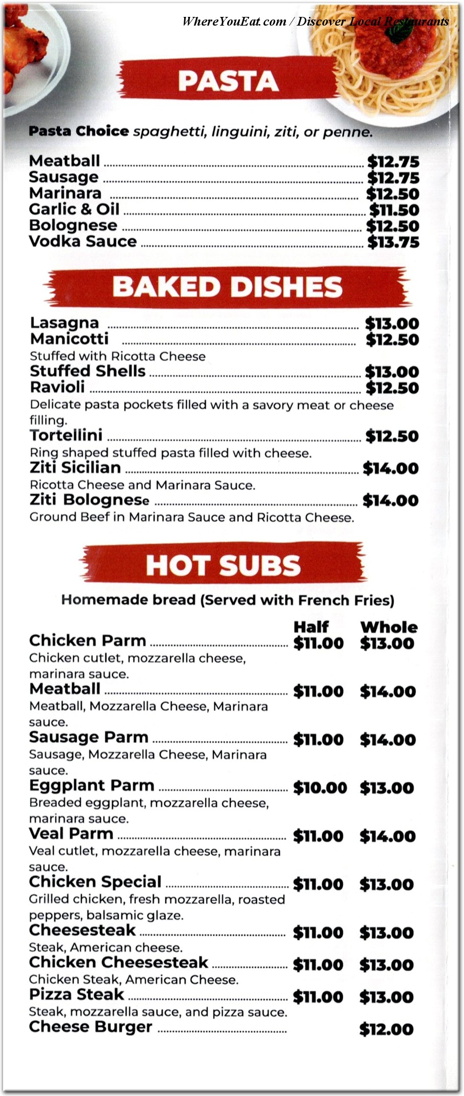 menu image