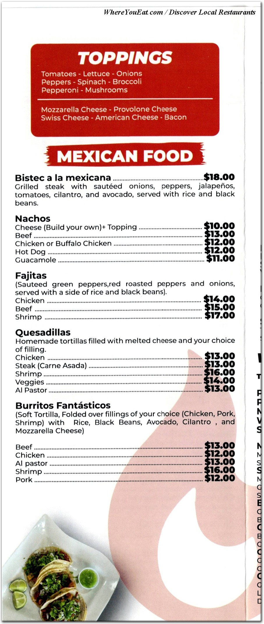menu image