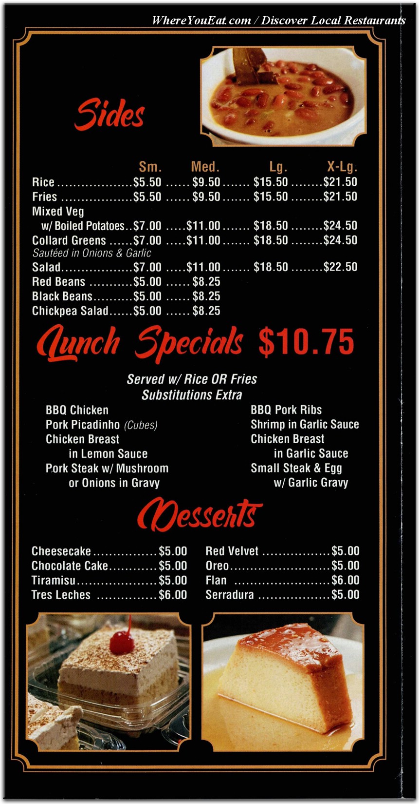 menu image