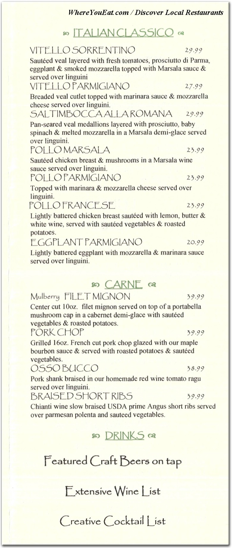 menu image