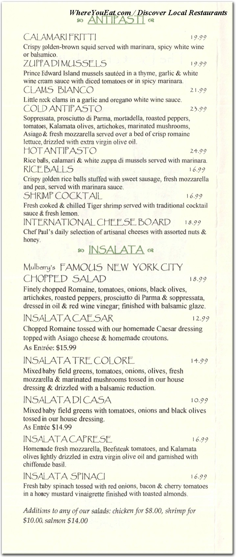 menu image