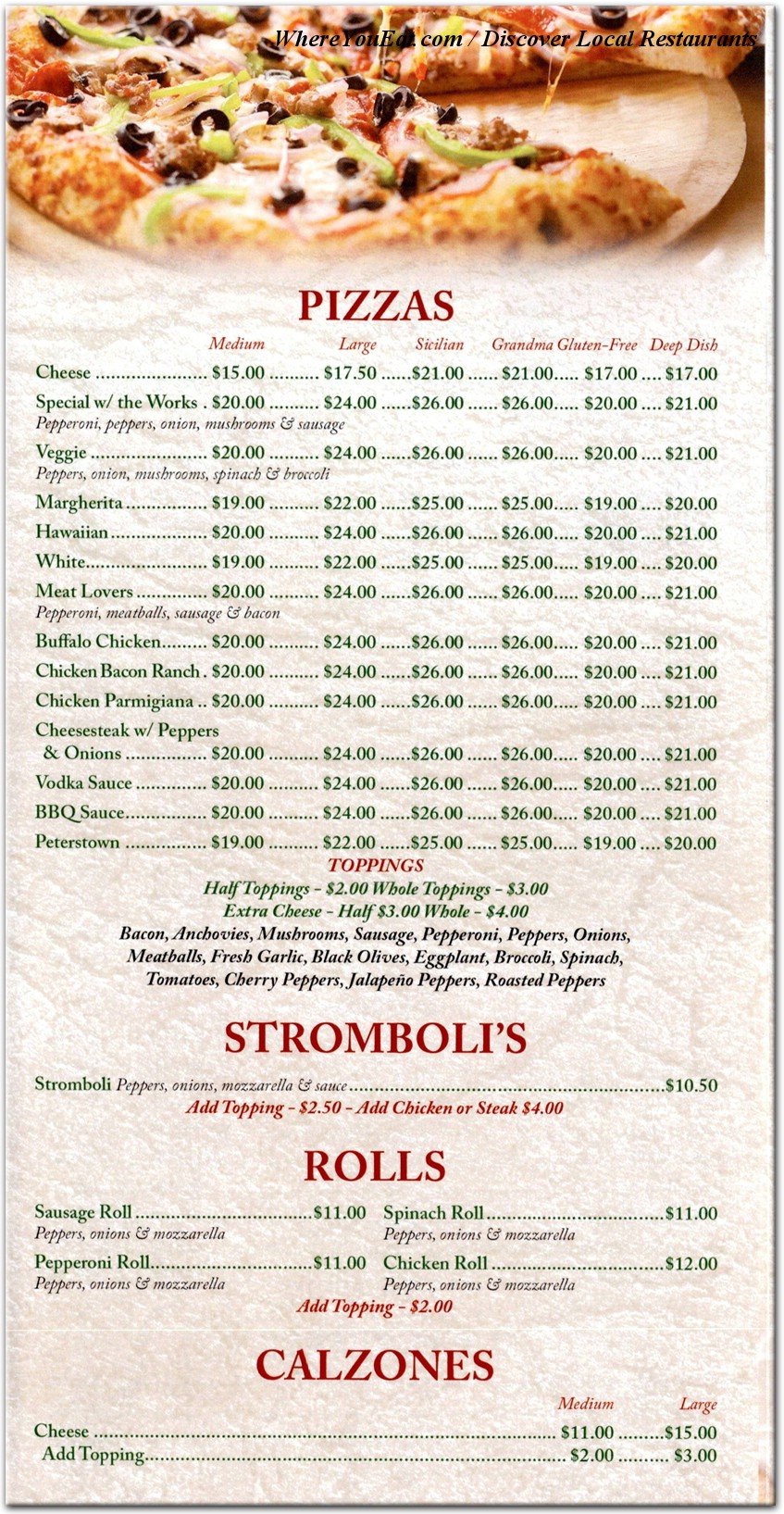 menu image