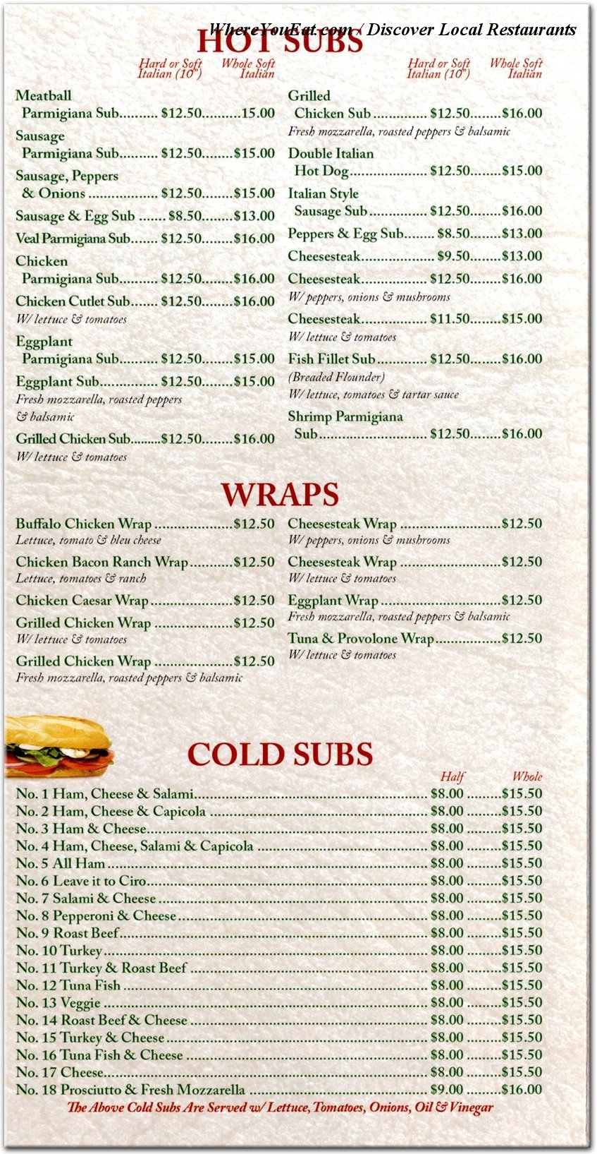 menu image
