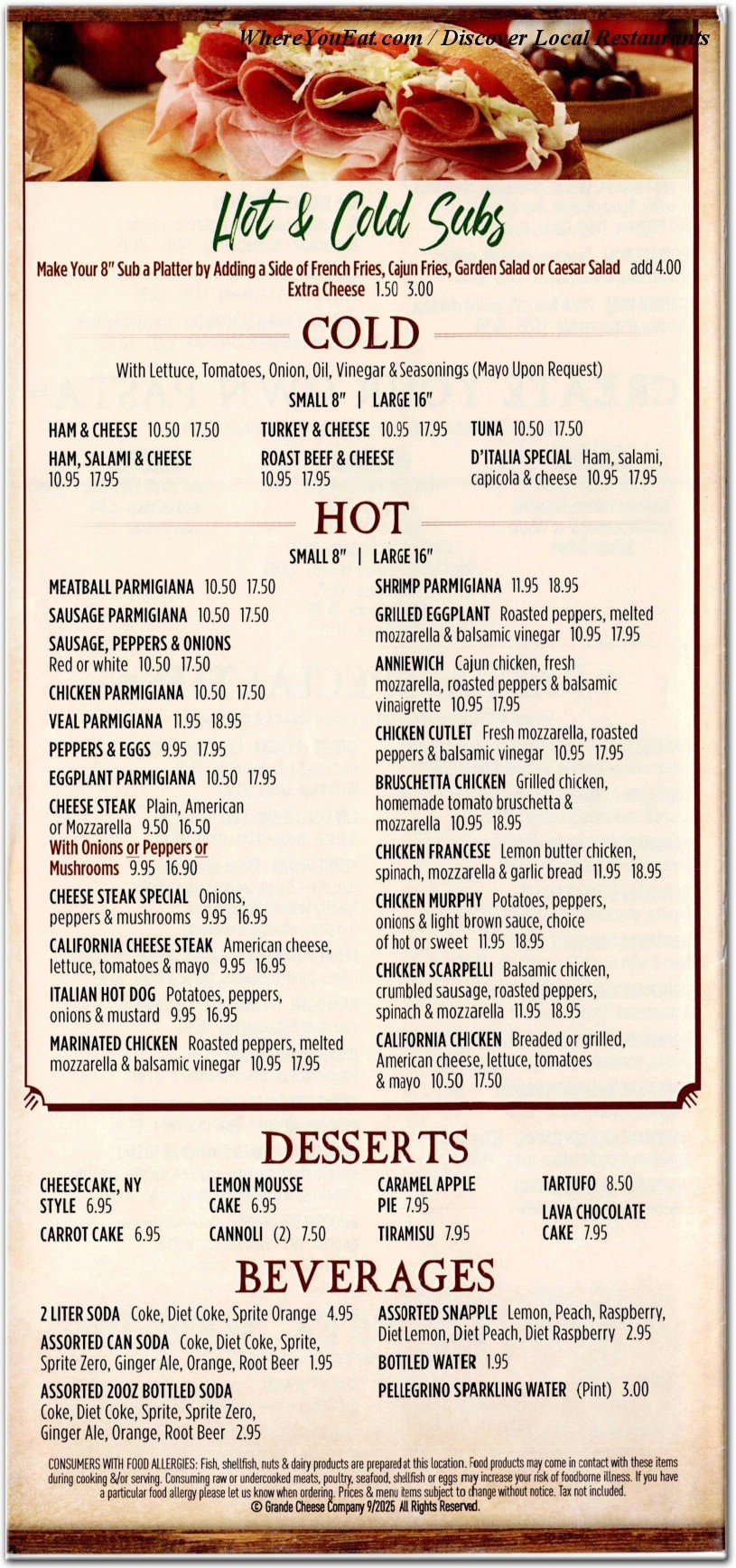 menu image
