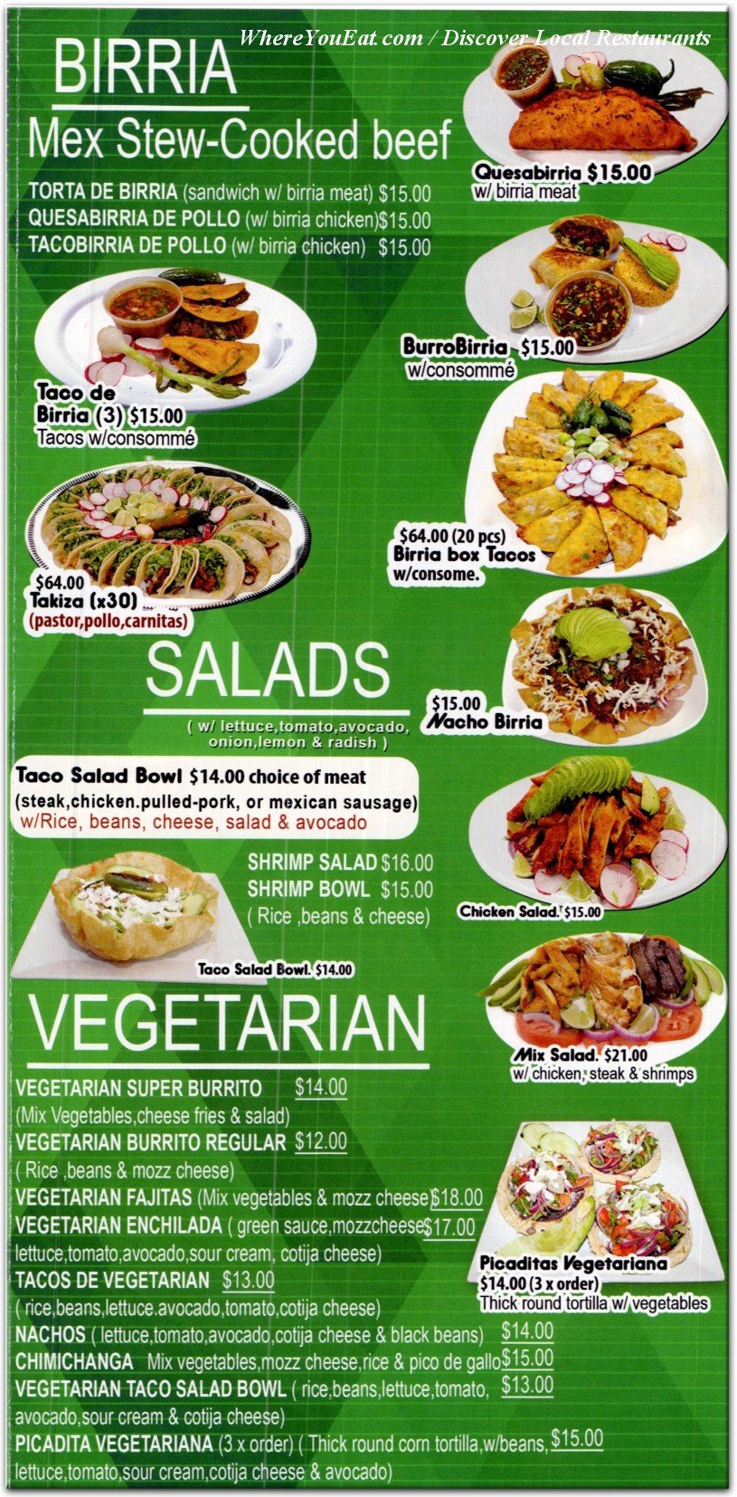 menu image