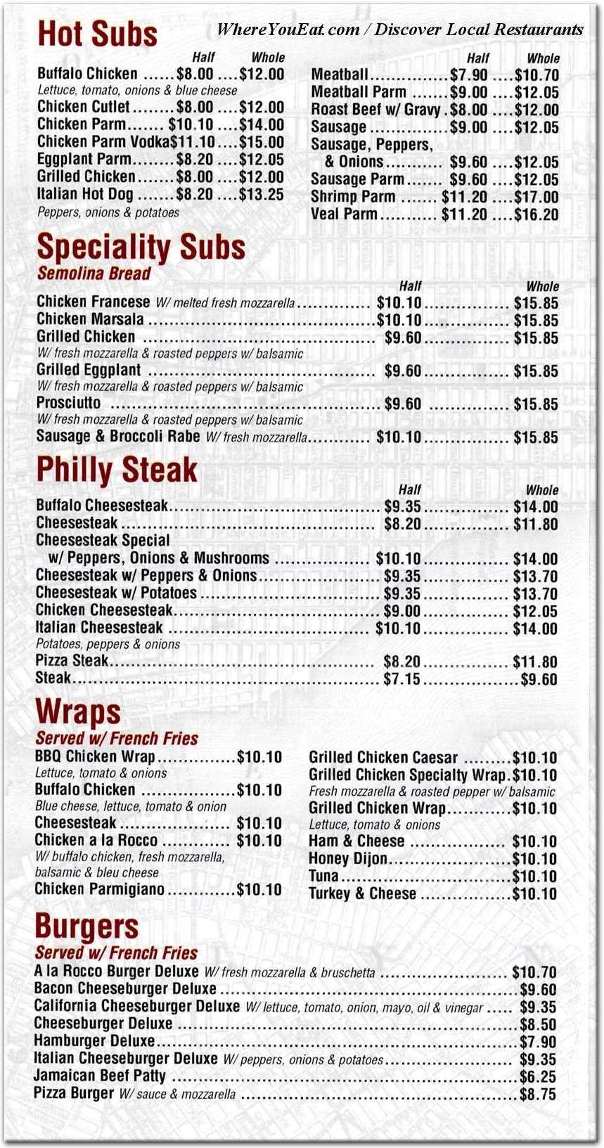 menu image