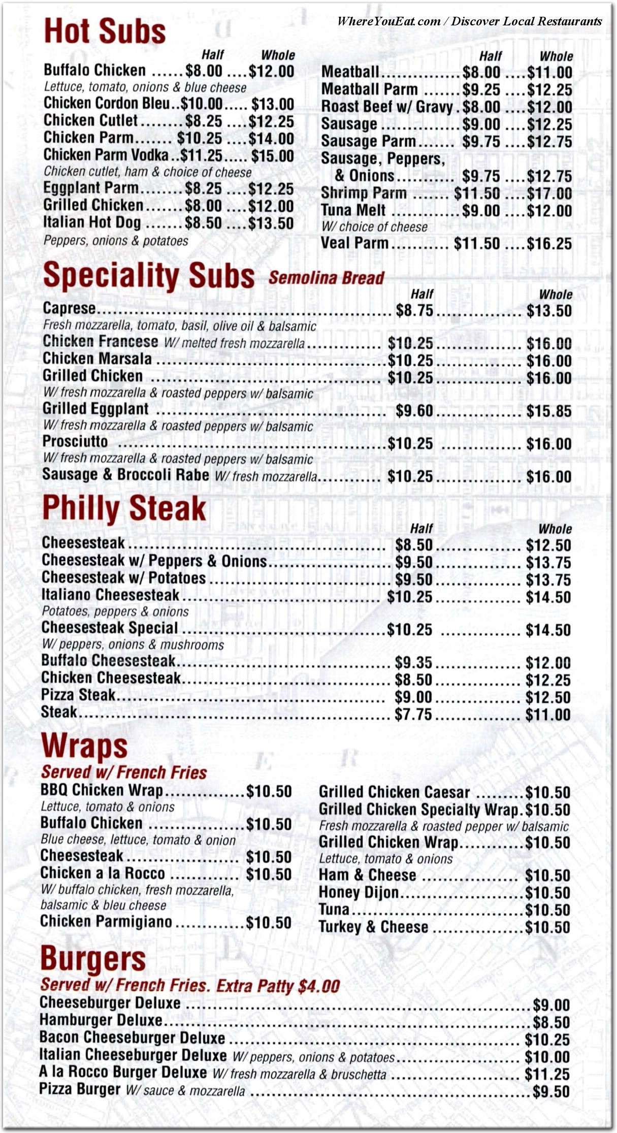 menu image