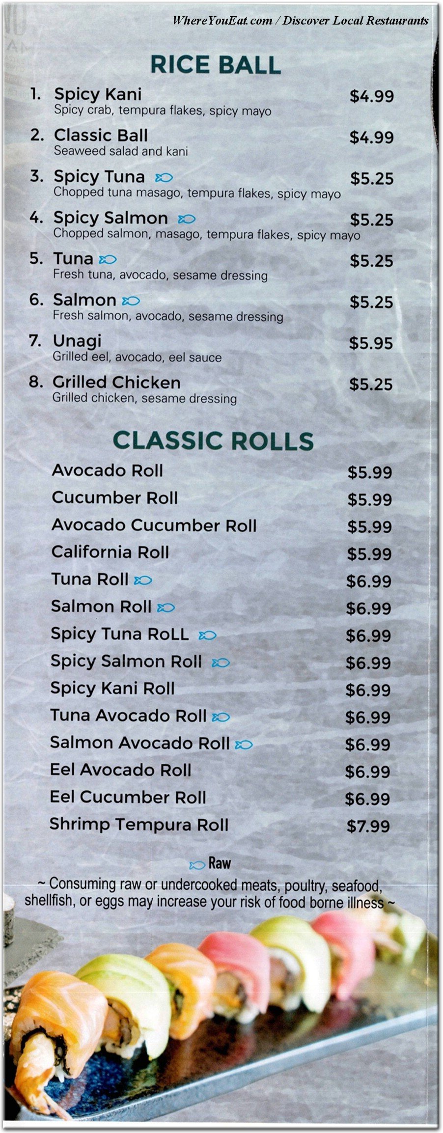 menu image
