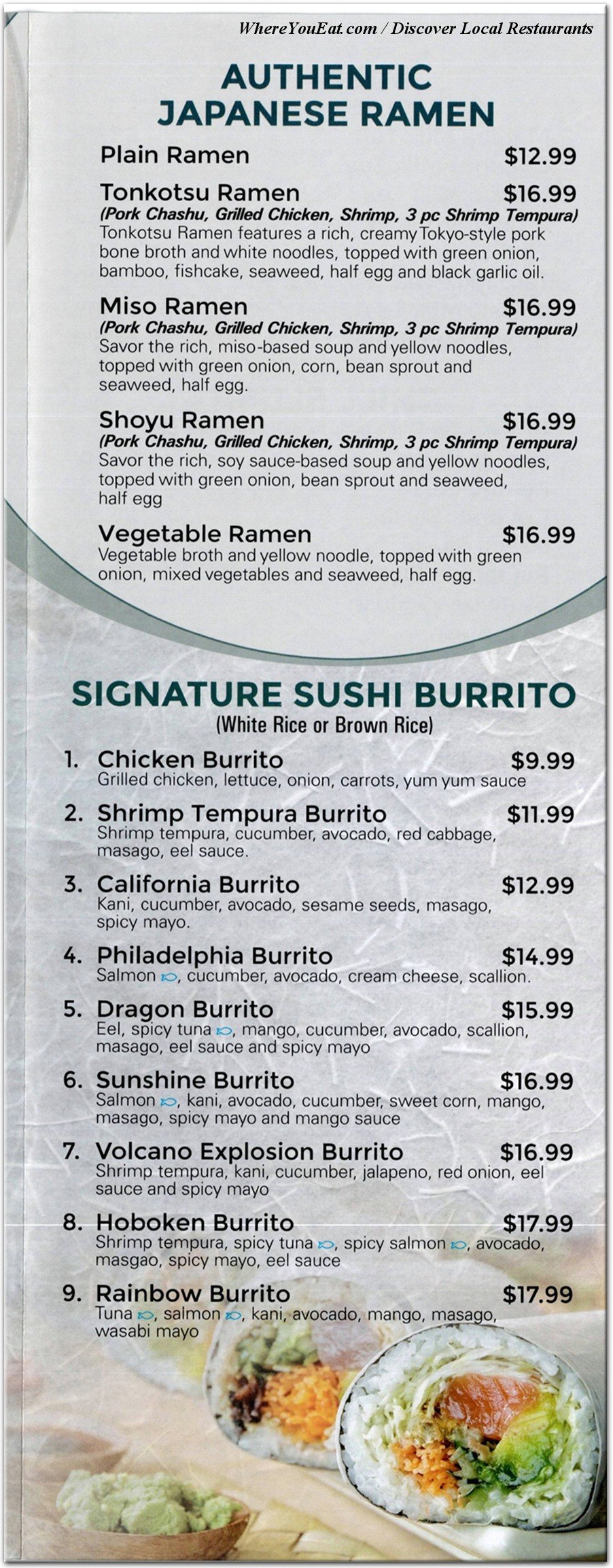 menu image