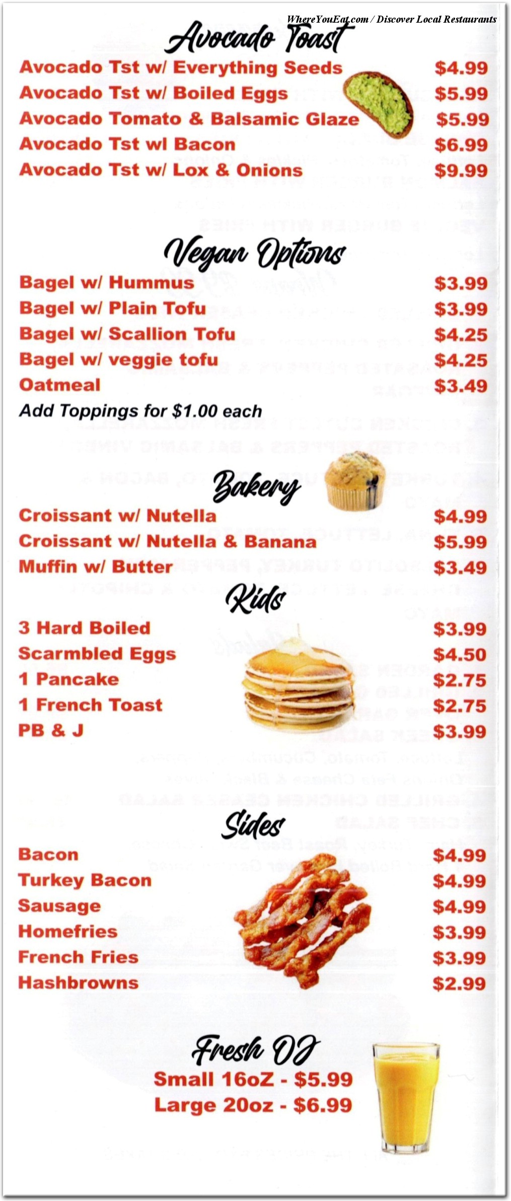 menu image