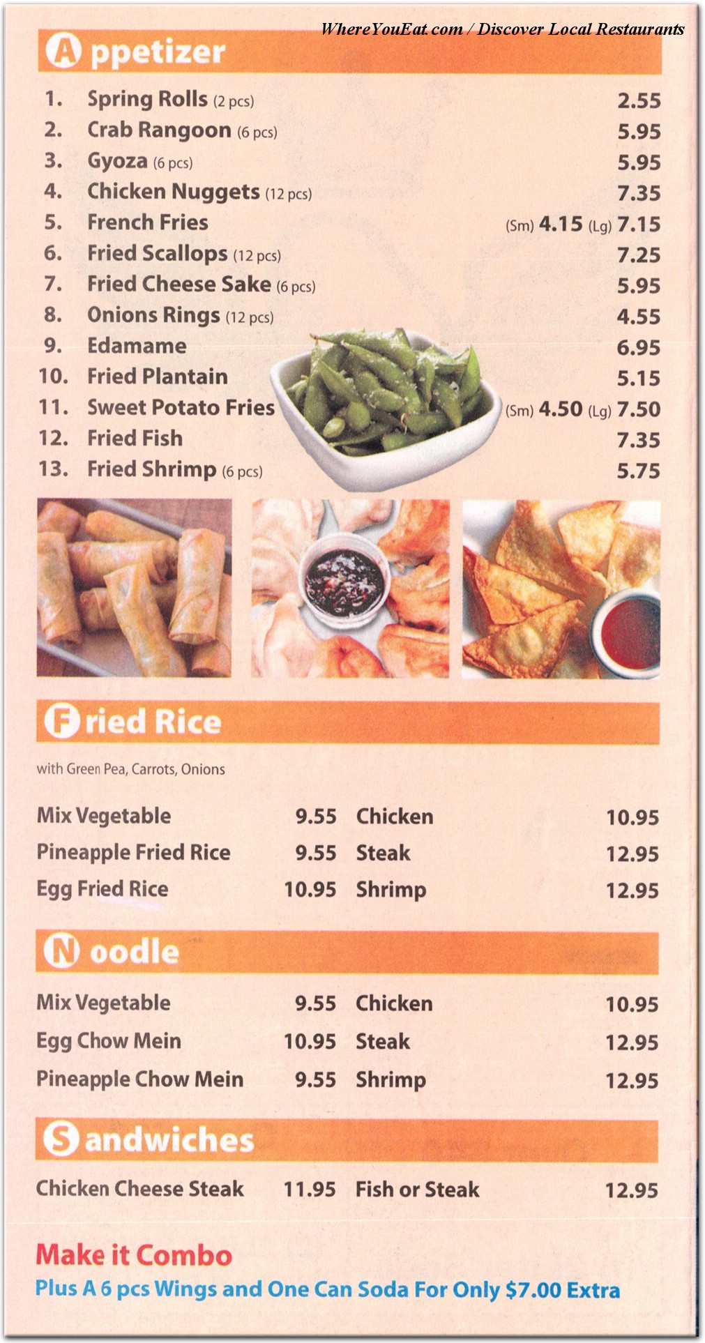 menu image
