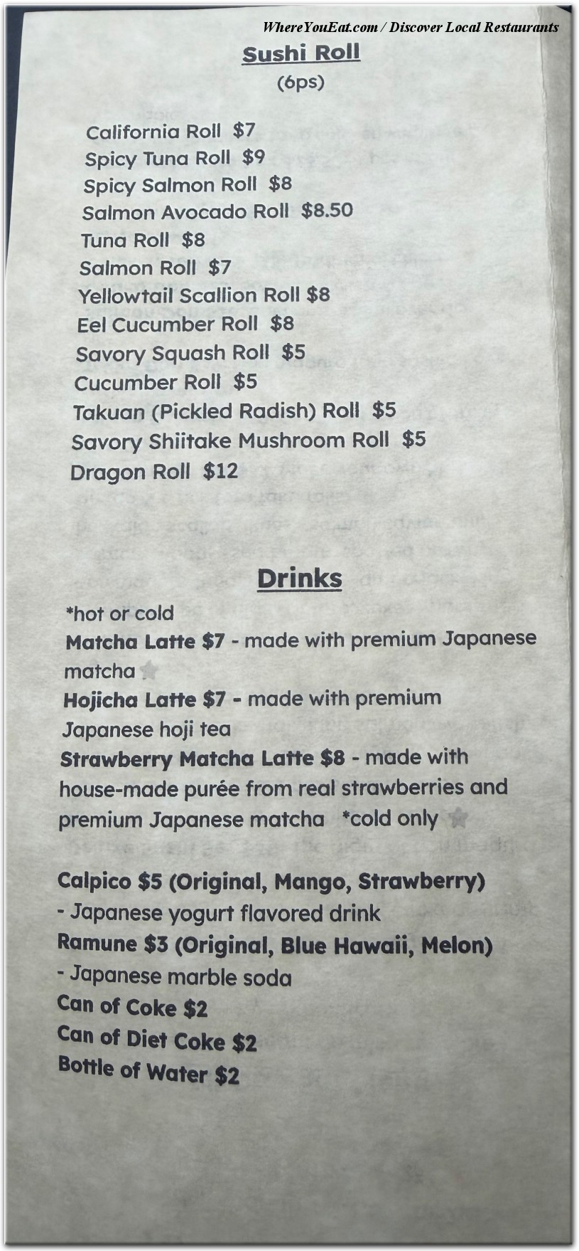 menu image