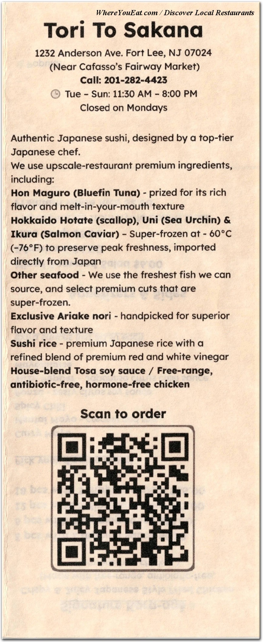 menu image