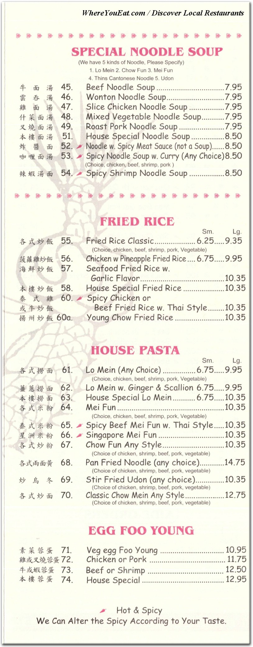 menu image
