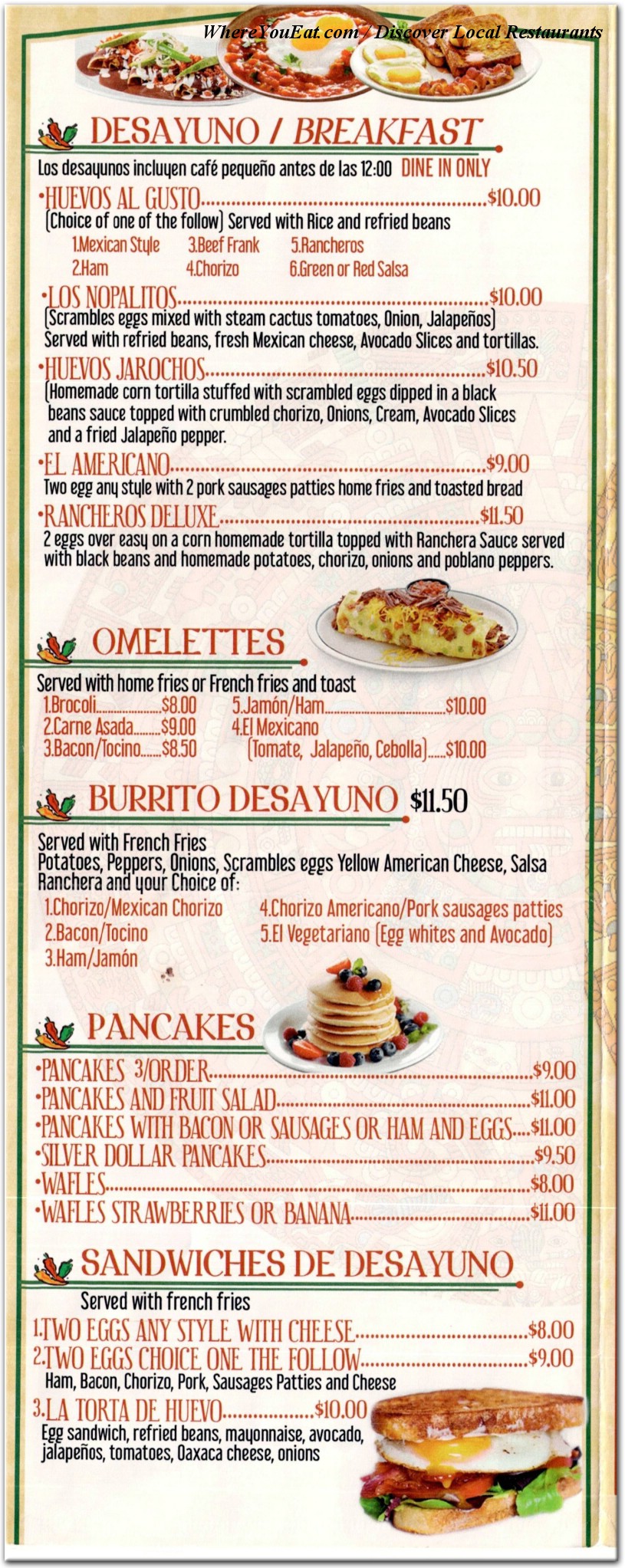 menu image