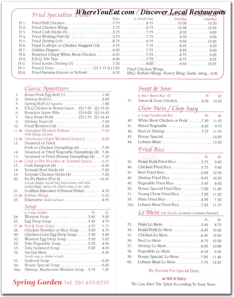 menu image