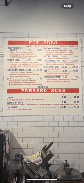 menu image