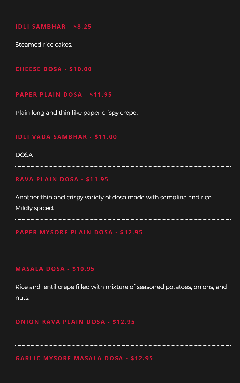 menu image