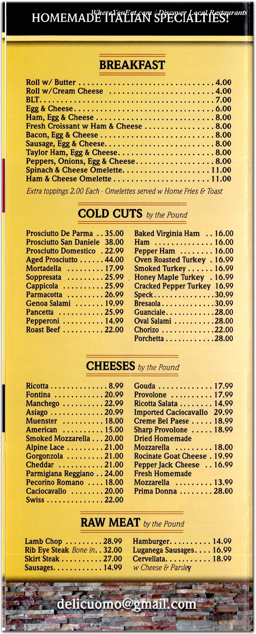 menu image