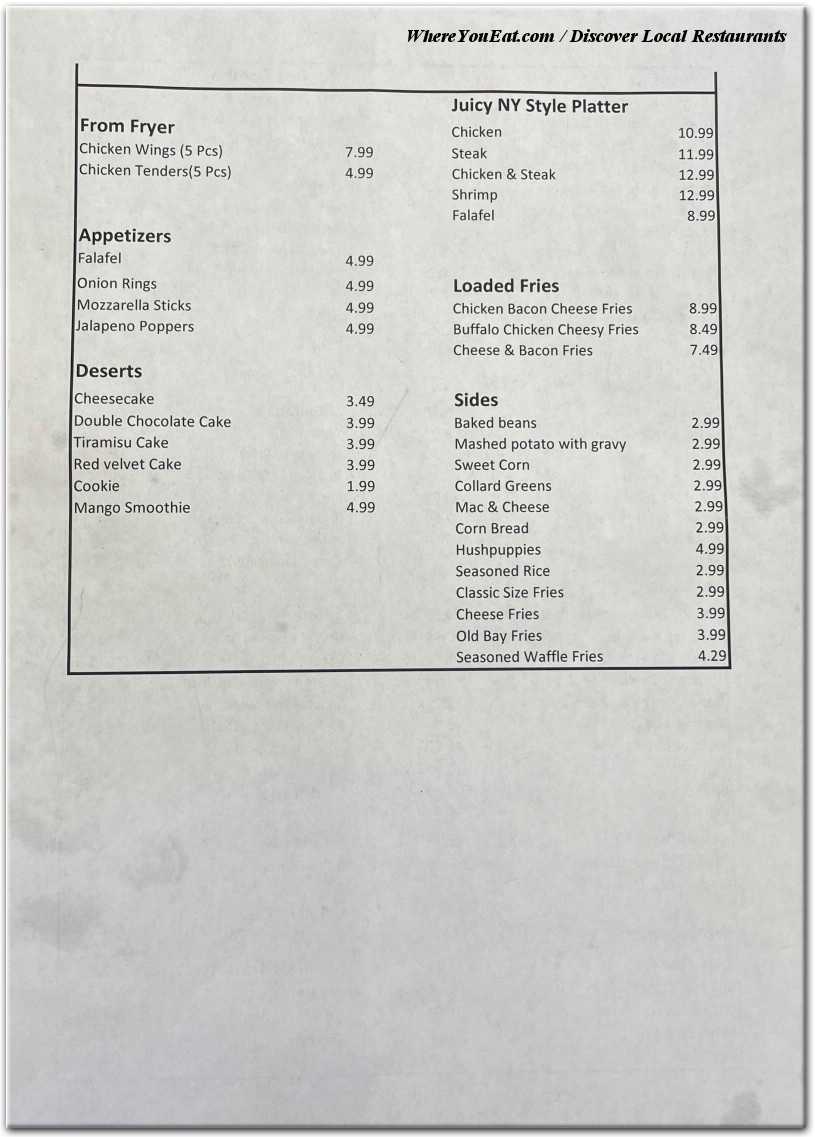 menu image