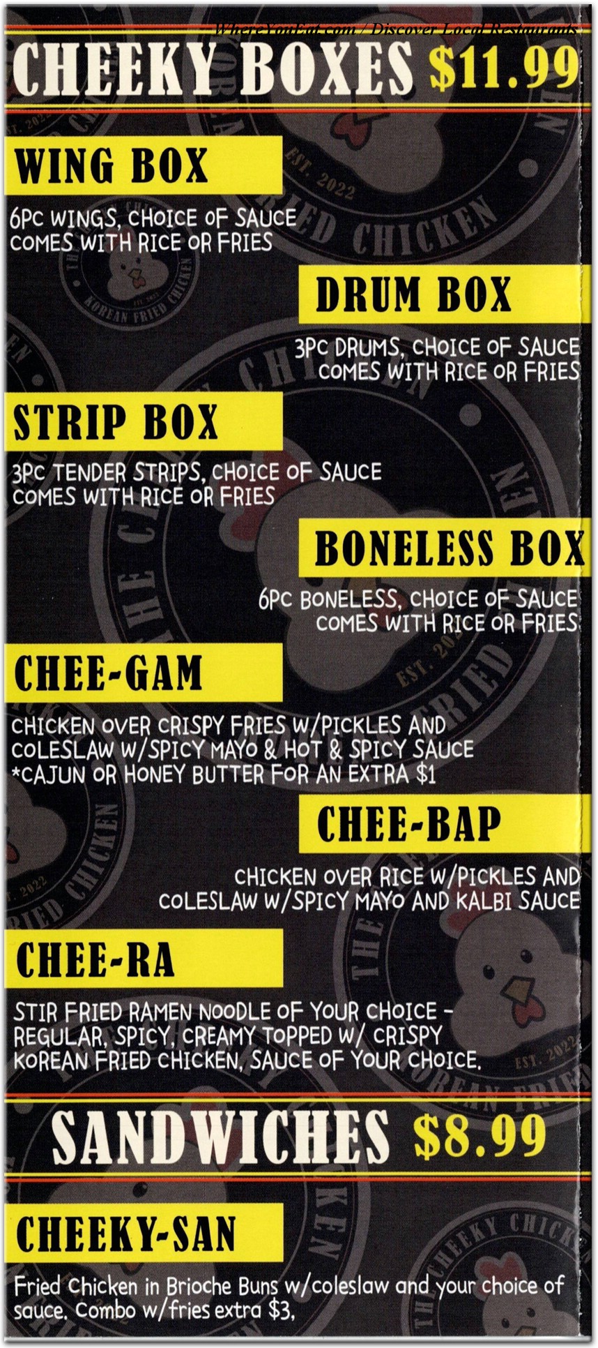 menu image