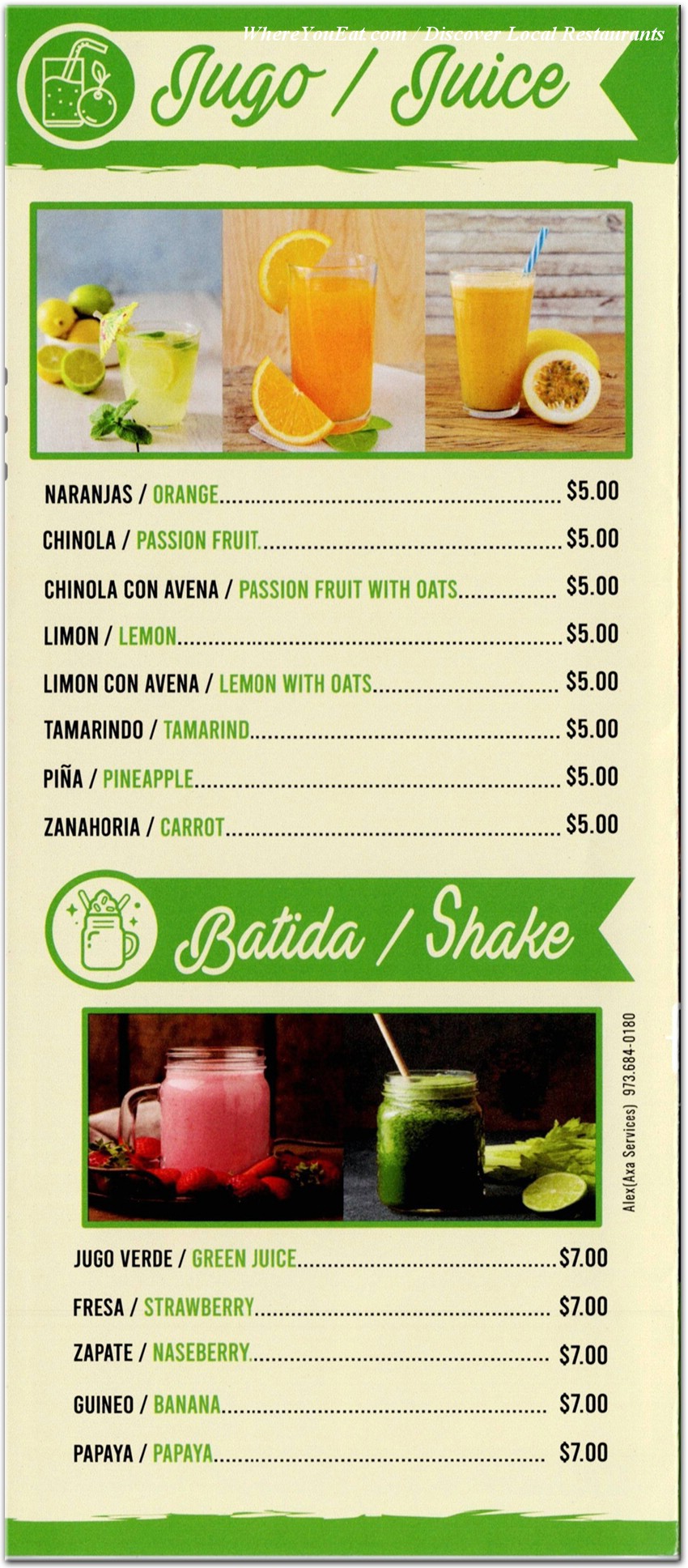 menu image
