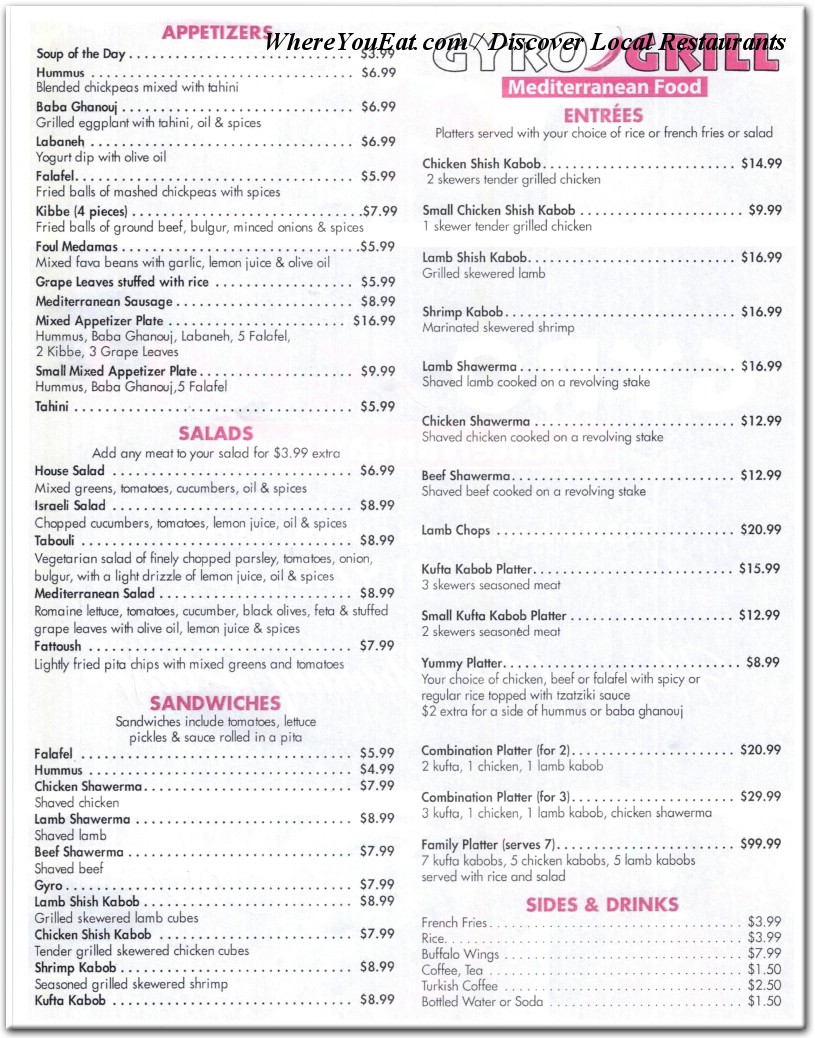 menu image