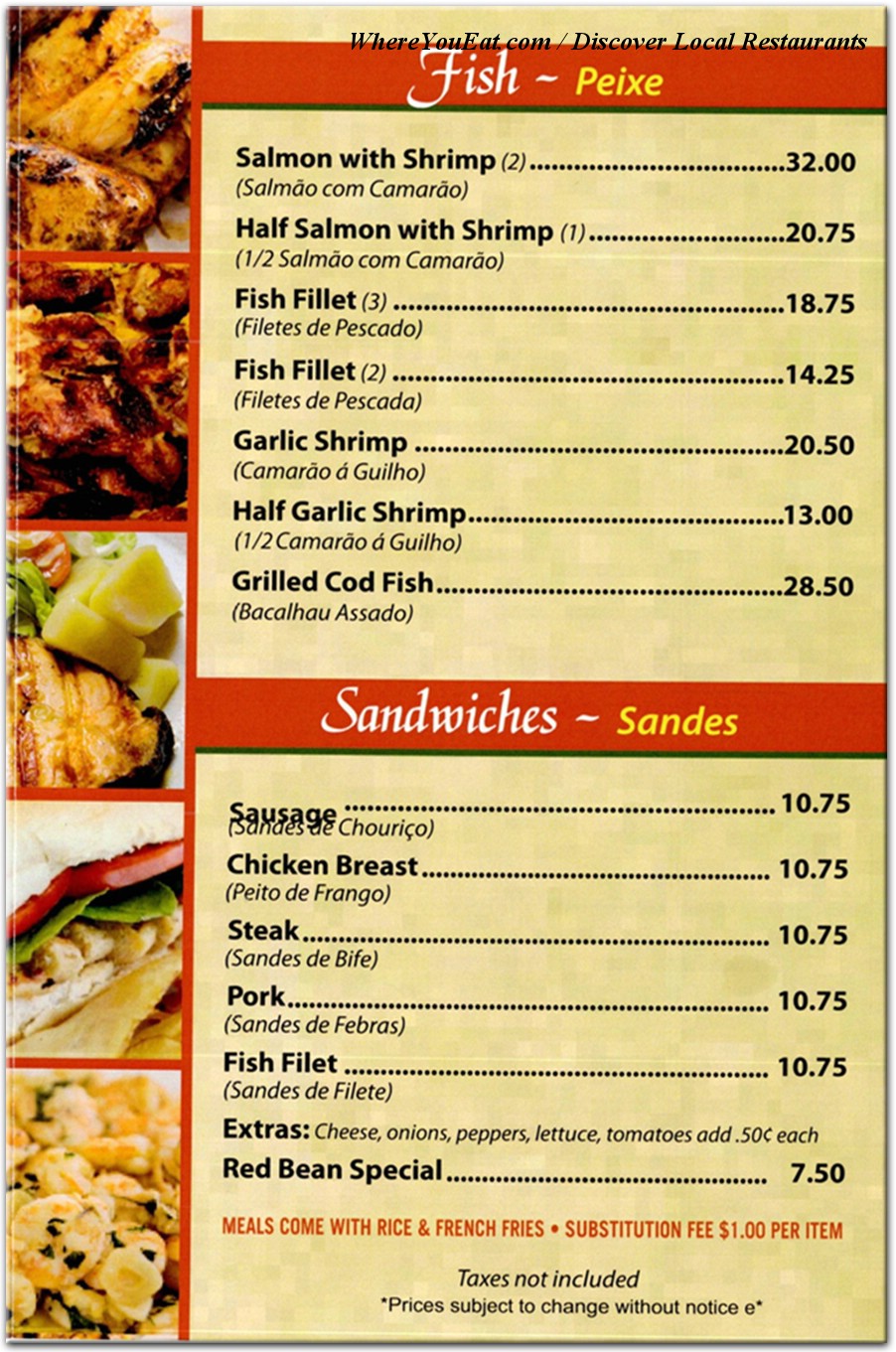 menu image