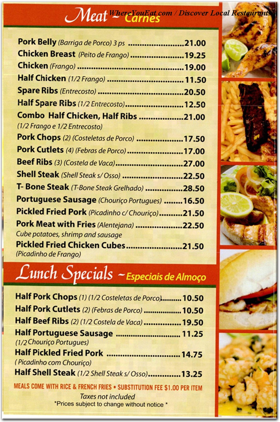 menu image