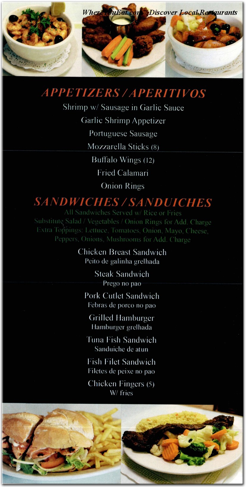 menu image