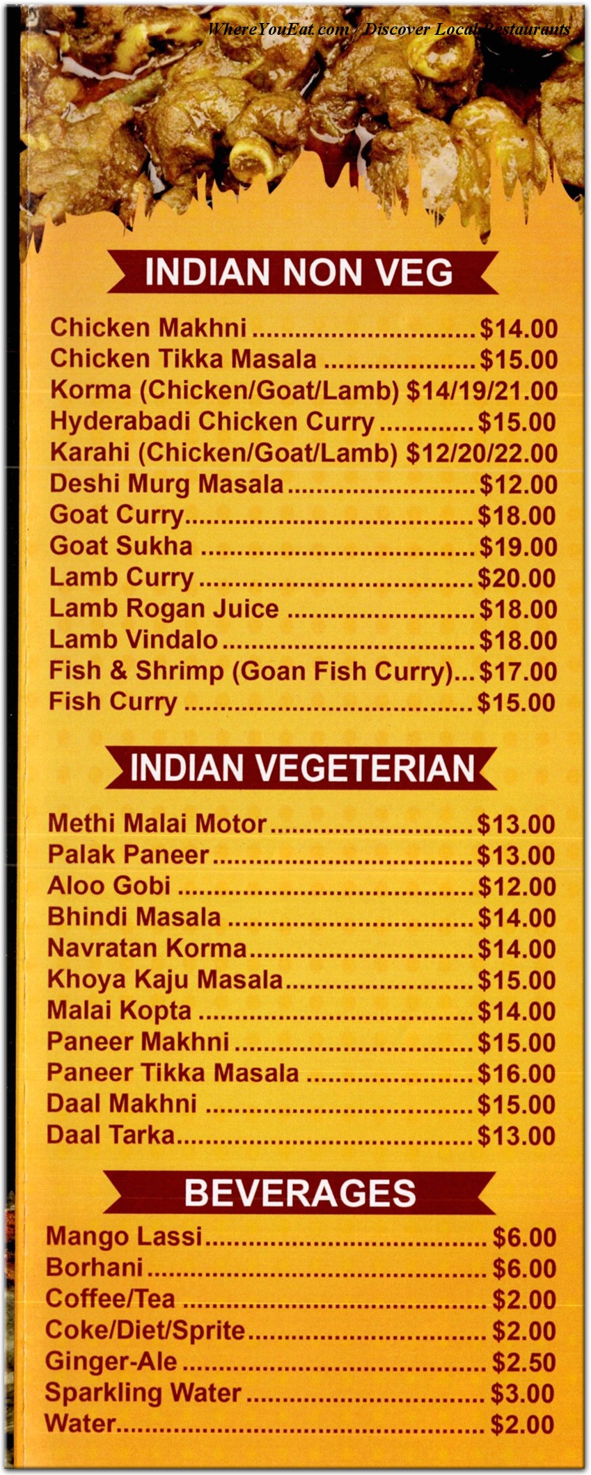 menu image