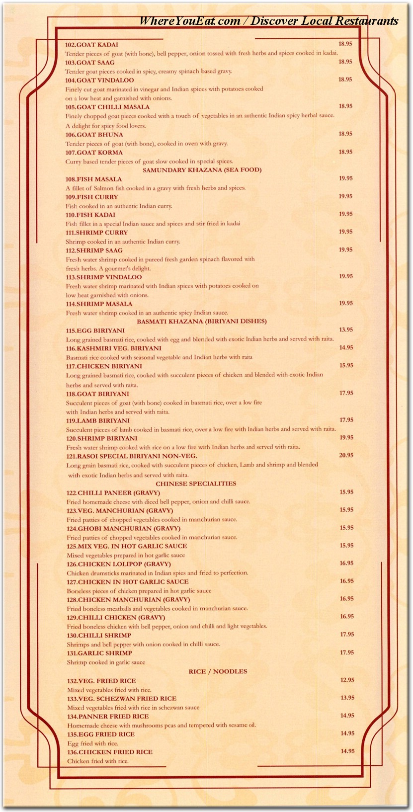 menu image