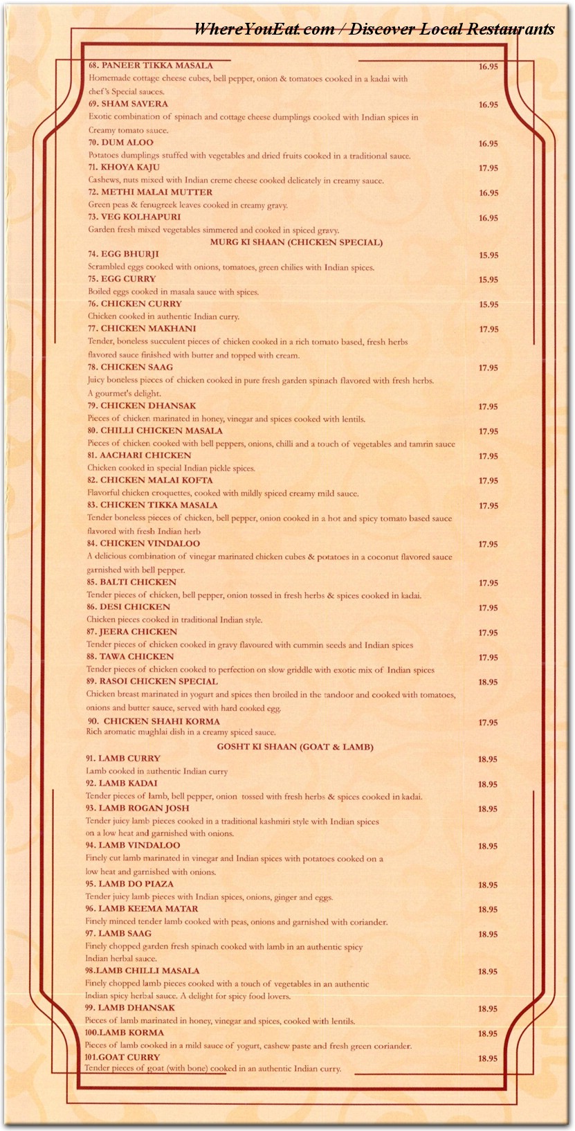 menu image