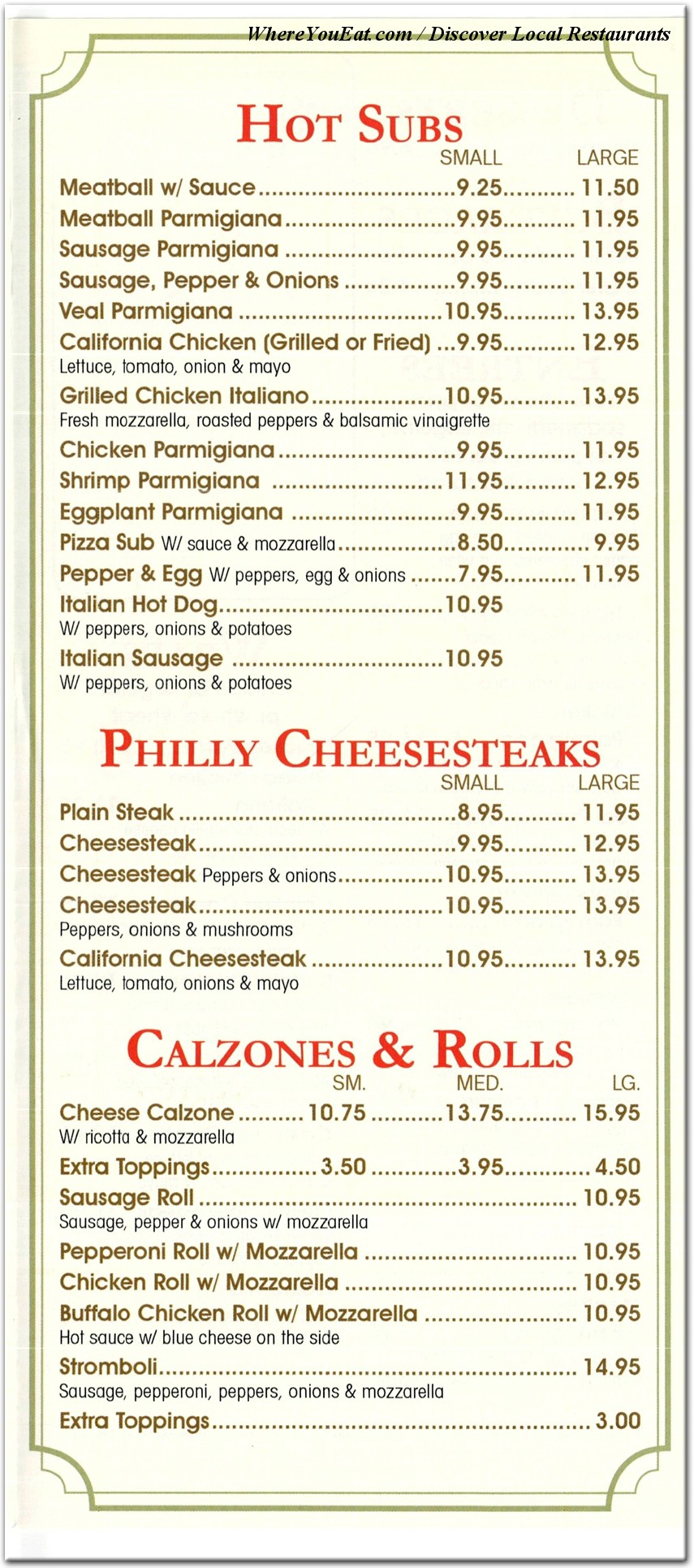 menu image