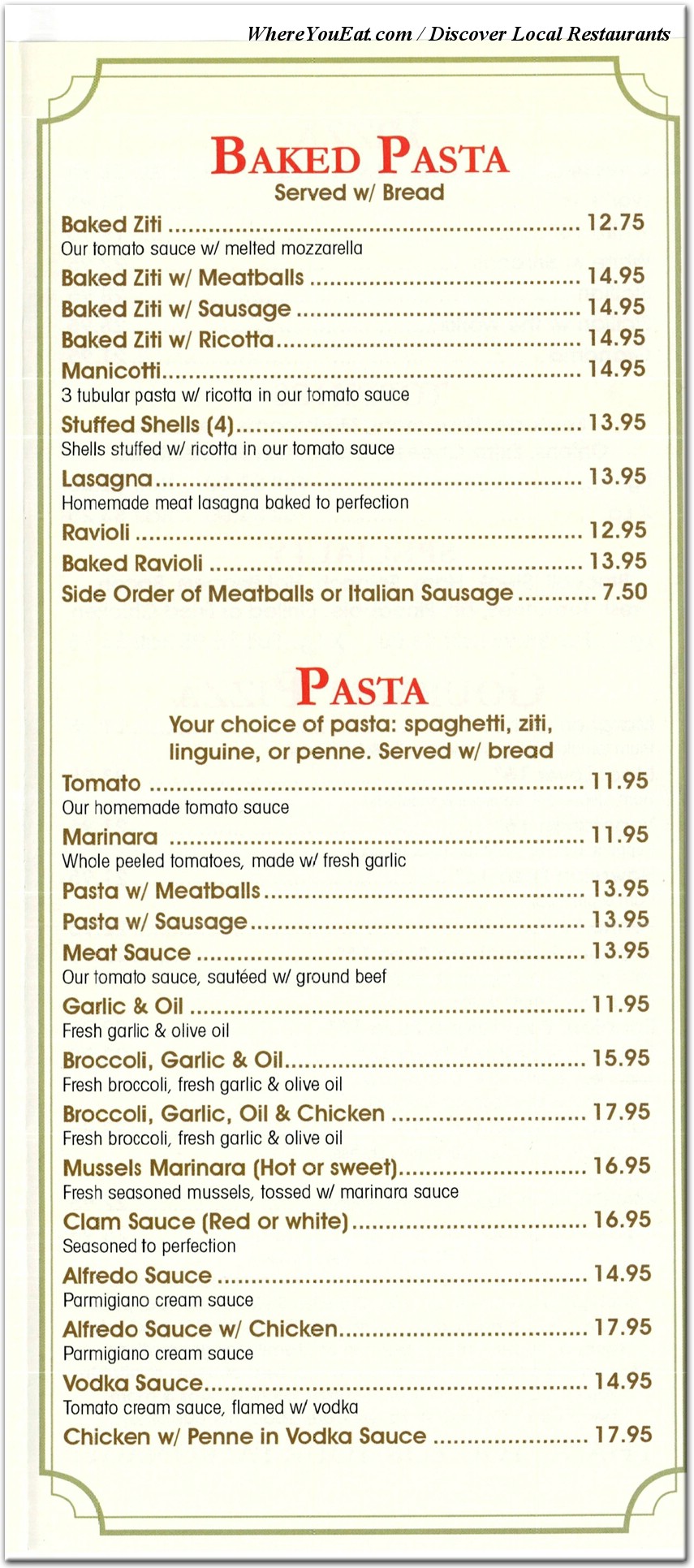 menu image