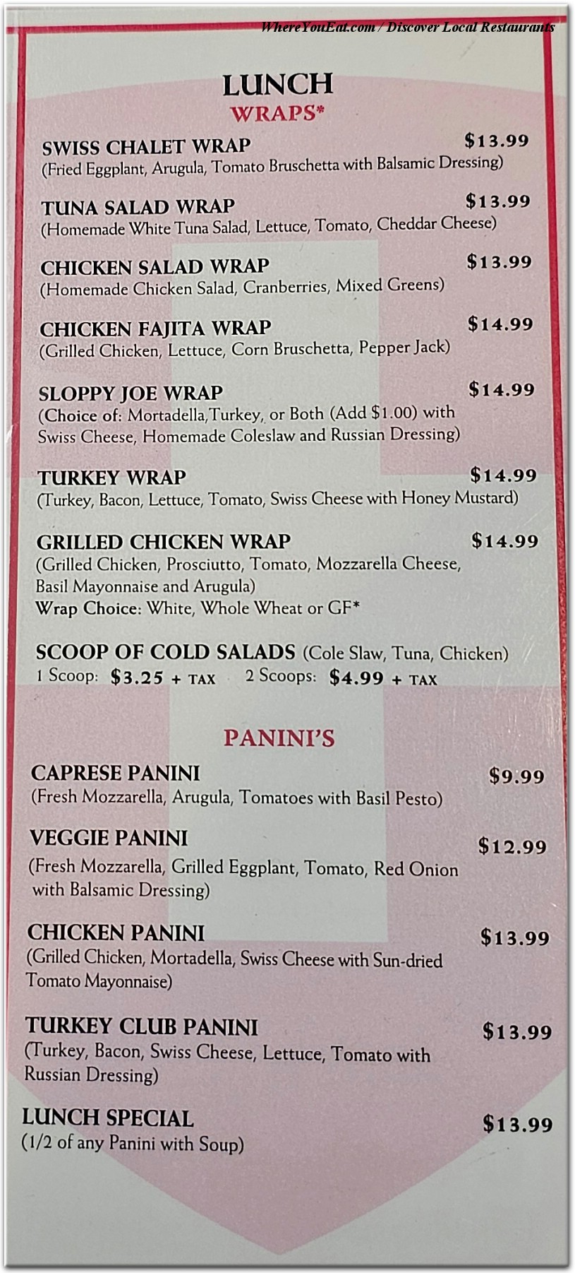 menu image