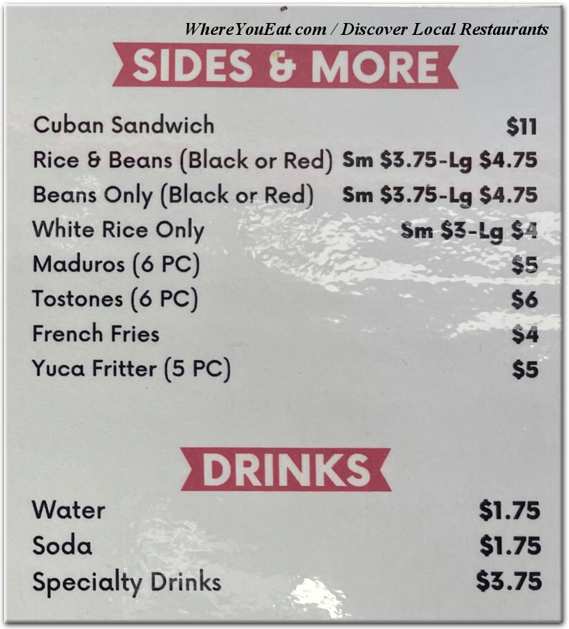 menu image