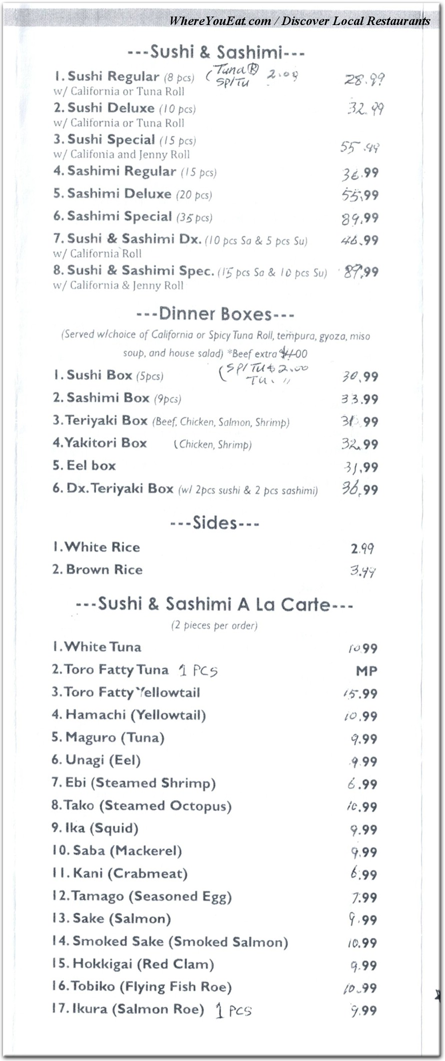 menu image