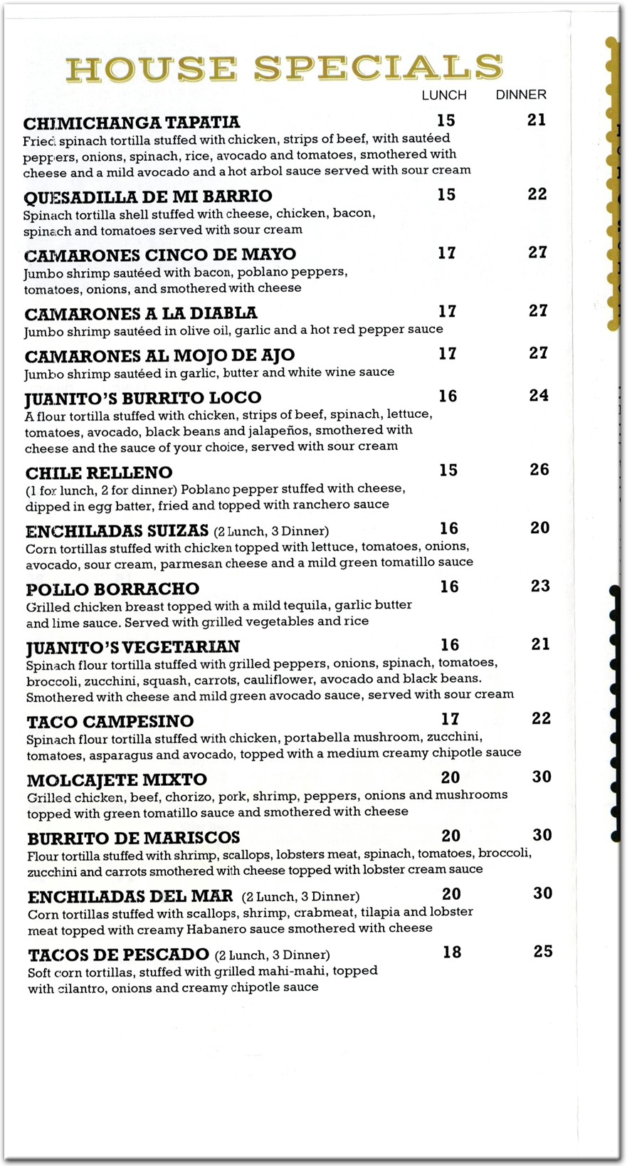 menu image