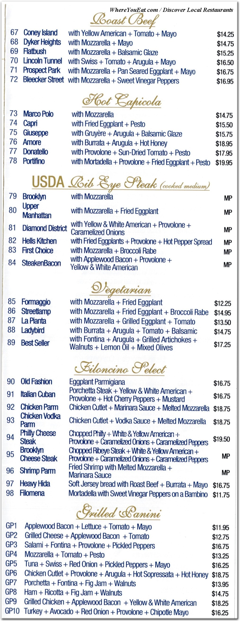 menu image