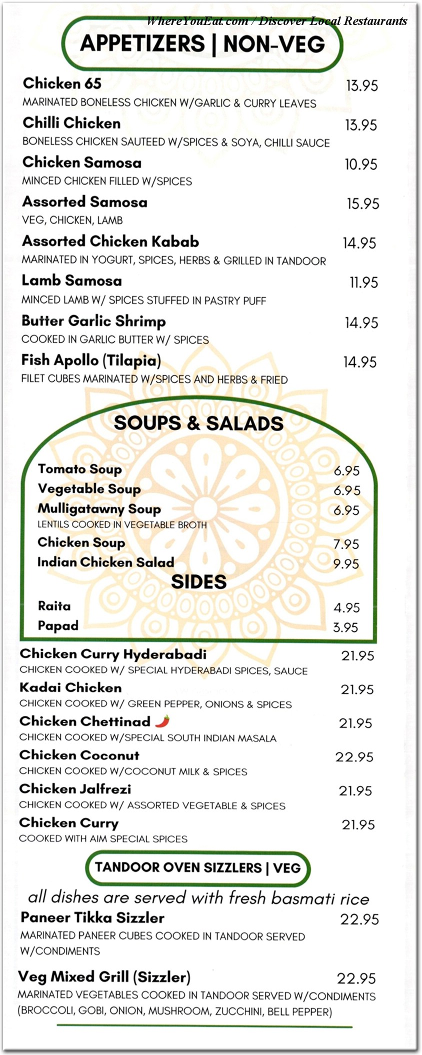 menu image