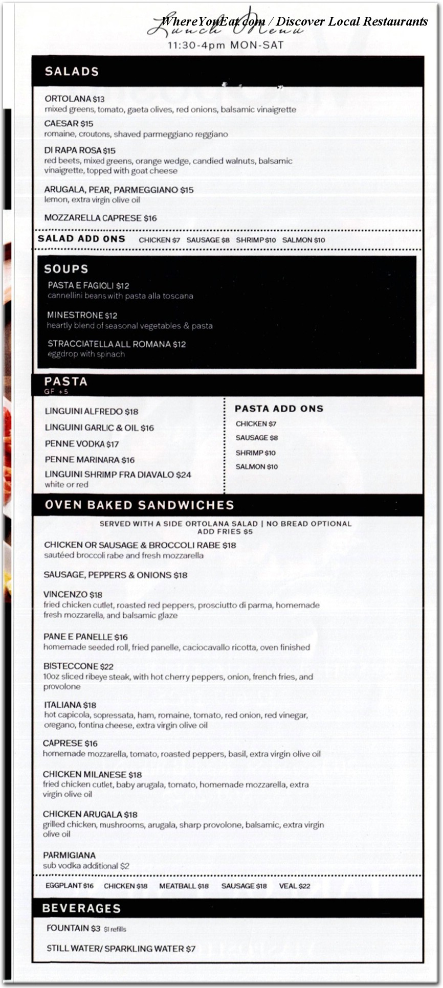 menu image