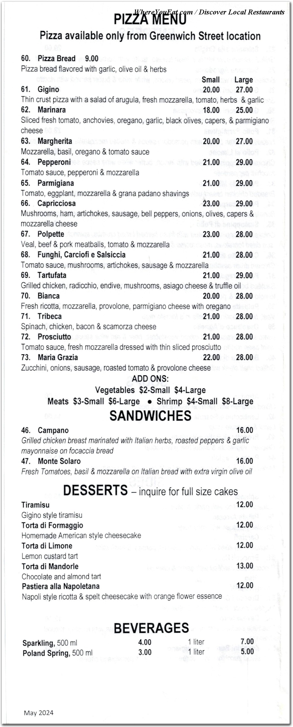 menu image